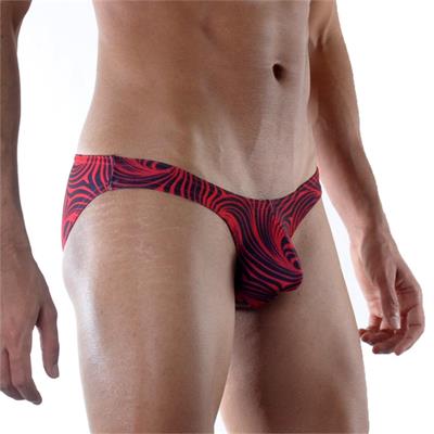 Erkek Kırmızı Fantezi Giyim Desenli Slip HF021806 