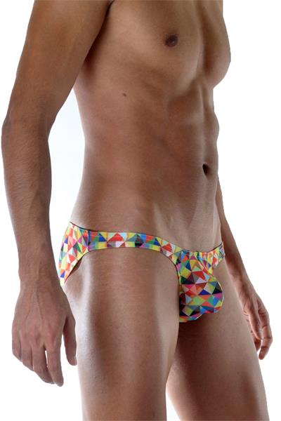 Erkek Çok Renkli Fantezi Giyim Geometrik Desenli Slip HF111818 