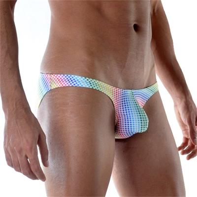 Erkek Çok Renkli Fantezi Giyim Puantiye Desenli Slip HF111817 