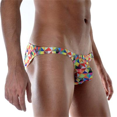 Erkek Çok Renkli Fantezi Giyim Geometrik Desenli Slip HF111818 
