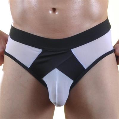 Erkek Beyaz Fantezi Giyim Transparan Slip HF071030 