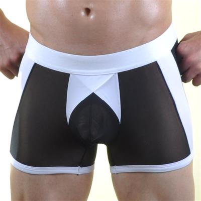 Erkek Çok Renkli Fantezi Giyim Transparan Boxer HF071032 