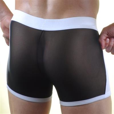 Erkek Çok Renkli Fantezi Giyim Transparan Boxer HF071032 