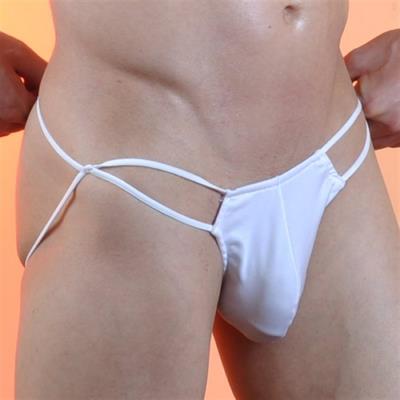 Erkek Beyaz Fantezi Giyim Jockstrap HF071043 