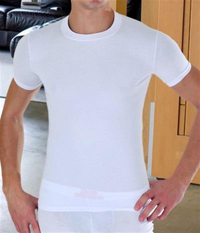 Erkek Beyaz Kısa Kollu Slim Fit Atlet Body HF110424 