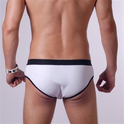 Erkek Beyaz Fantezi Giyim Biyeli Slip HF140506 