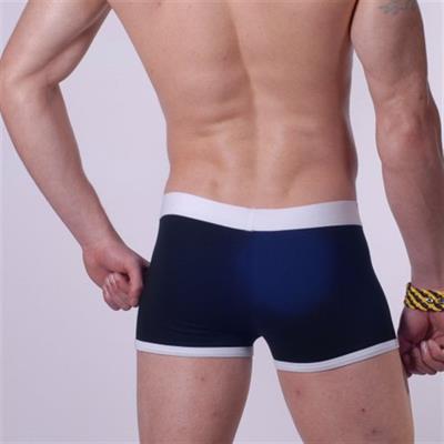 Erkek Lacivert Fantezi Giyim Kontrast Biyeli Boxer HF140530 