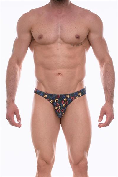 Erkek Çok Renkli Fantezi Giyim Desenli Slip HF072262 