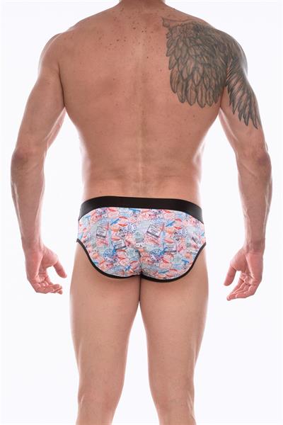 Erkek Çok Renkli Fantezi Giyim Desenli Slip HF072217 