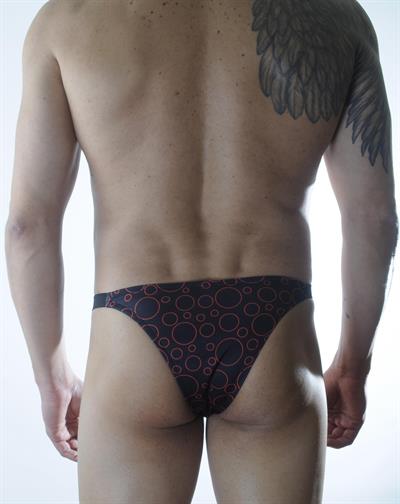 Erkek Çok Renkli Fantezi Giyim Daire Desenli Slip HF301126 