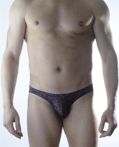 Erkek Çok Renkli Fantezi Giyim Daire Desenli Slip HF301109 