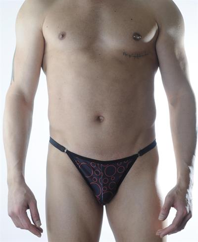 Erkek Çok Renkli Fantezi Giyim Daire Desenli Slip HF301115 