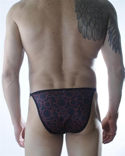 Erkek Çok Renkli Fantezi Giyim Daire Desenli Slip HF301115 