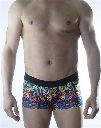 Erkek Çok Renkli Geometrik Desenli Boxer HF301106 