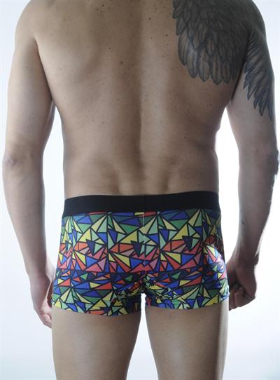 Erkek Çok Renkli Geometrik Desenli Boxer HF301106 