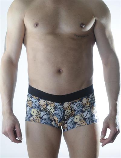 Erkek Çok Renkli Zar Desenli Boxer HF301103 
