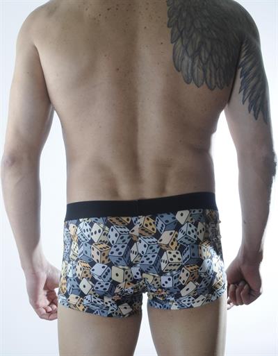Erkek Çok Renkli Zar Desenli Boxer HF301103 
