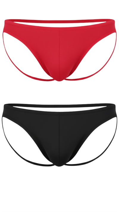 Erkek Fantezi Giyim Arkası Açık Dantelli 2li Jockstrap HF4625