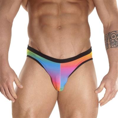 Erkek Çok Renkli Fantezi Giyim Gökkuşağı Desenli Slip HF171208 