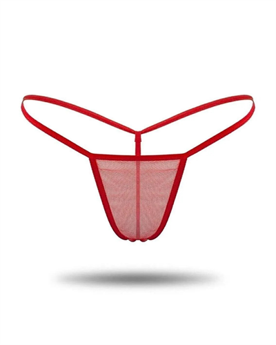 Çok Renkli Fantezi Giyim 3 lü Transparan Tül String HF1304 