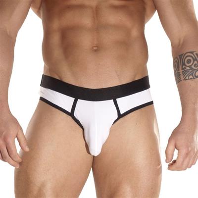 Erkek Beyaz Fantezi Giyim Biyeli Slip HF171202 