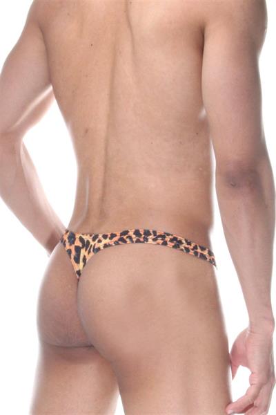 Erkek Çok Renkli Fantezi Giyim Leopar Desenli String HF021826 