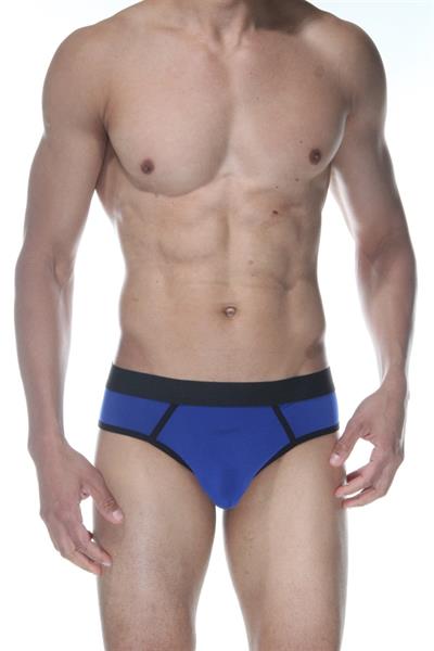 Erkek Mavi Fantezi Giyim Biyeli Jockstrap HF102110 