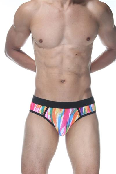 Erkek Çok Renkli Fantezi Giyim Desenli Jockstrap HF102114 