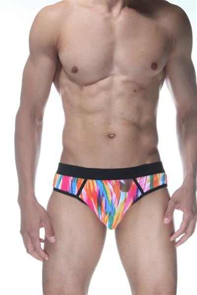 Erkek Çok Renkli Fantezi Giyim Desenli Jockstrap HF102127 