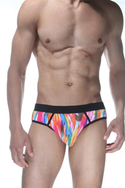 Erkek Çok Renkli Fantezi Giyim Desenli Jockstrap HF102127 