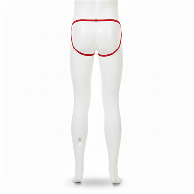 Erkek Kırmızı Fantezi Giyim Arkası Açık Dantelli Jockstrap HF4627