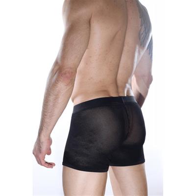Erkek Siyah Renkli Fantezi Giyim Transparan File Boxer HF012162 