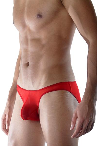 Erkek Kırmızı Fantezi Giyim Transparan Slip HF111890 
