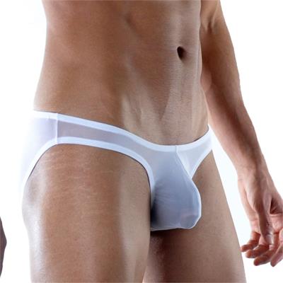 Erkek Beyaz Fantezi Giyim Transparan Slip HF111888 