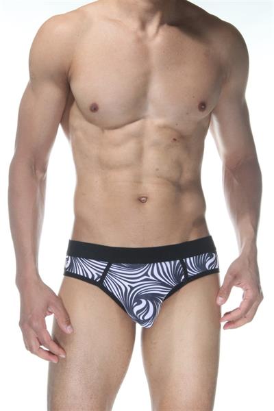 Erkek Çok Renkli Fantezi Giyim Zebra Desenli Jockstrap HF102116 