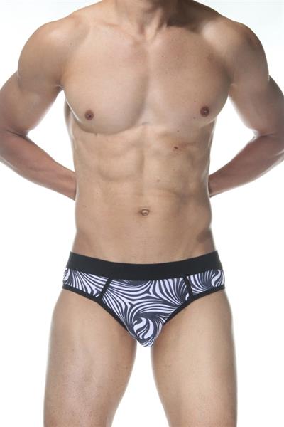 Erkek Çok Renkli Fantezi Giyim Zebra Desenli Jockstrap HF102116 