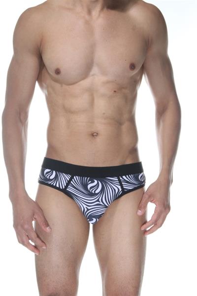 Erkek Çok Renkli Fantezi Giyim Zebra Desenli Jockstrap HF102129 