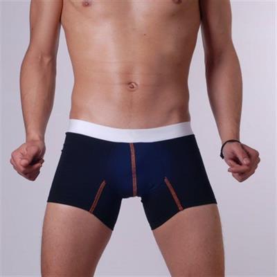 Erkek Lacivert Biye Detaylı Boxer HF140509 