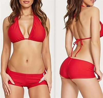 Fantezi Giyim Şortlu Bikini Takımı HF03123 
