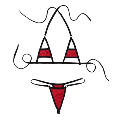 Kırmızı Fantezi Giyim Bikini Takımı HF104136 