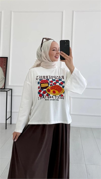 Kadın Beli Lastikli Bol Paça Dökümlü Pantolon - Kahverengi