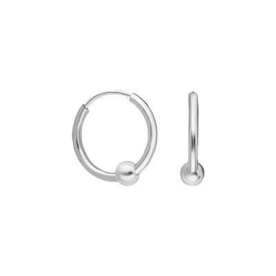 12mm Boncuk Halka Küpe 719954 Gold