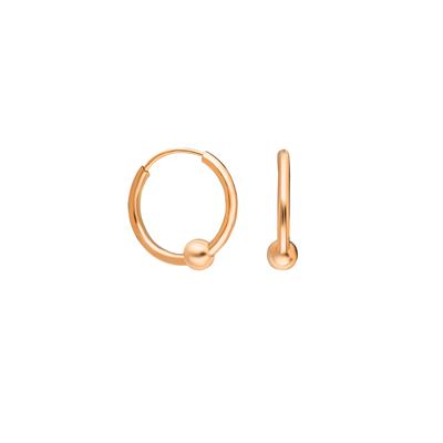 12mm Boncuk Halka Küpe 719954 Rose