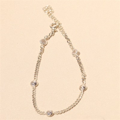 Beş Taşlı Bileklik 718512 Silver