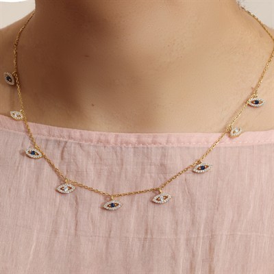 Blue Eyes Kolye 718945 Gold