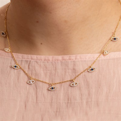 Blue Eyes Kolye 718945 Gold