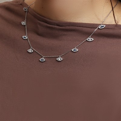 Blue Eyes Kolye 718945 Silver