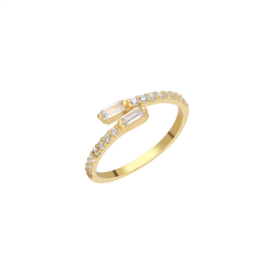 Çift Baget Yüzük 718861 Gold