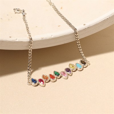 Çok Renkli Bileklik 718508 Silver