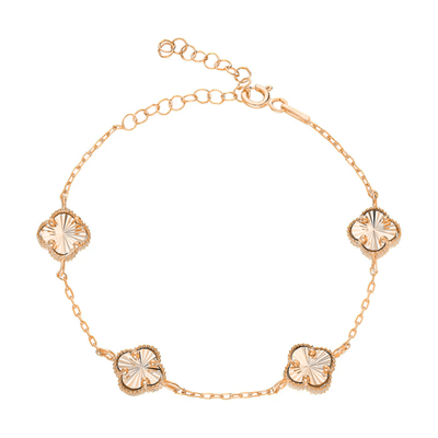 Çoklu Yonca Bileklik 718544 Silver